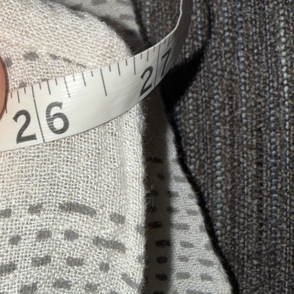 Noen Jessie Juniper Linen Shift‎ Dress Oatmeal Grey Spot Dash Print US 16 - Picture 11 of 11